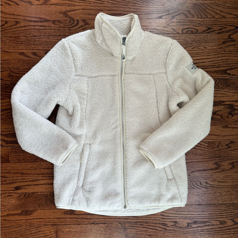 The North Face Campshire Full Zip Jacket Sherpa Coat 14-16 Years